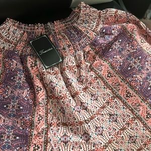 Flare pull on paisley pants